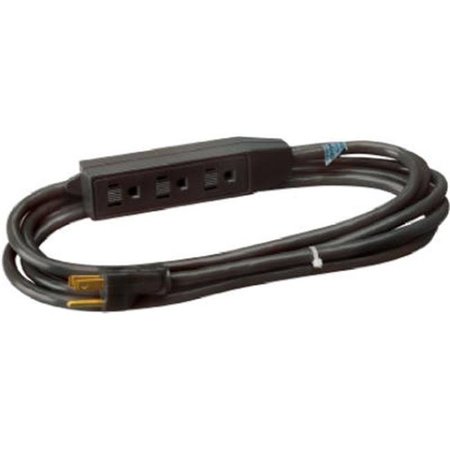 MASTER ELECTRONICS Master Electrician 04002ME 16-3 Black Extension Cord - 12 ft. 834745